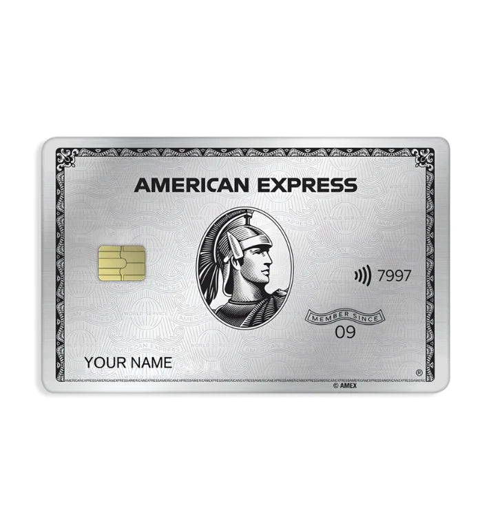 Silver Amex Card Skin (4pck)